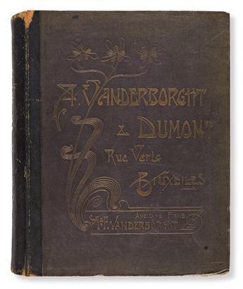 [SPECIMEN BOOK — A. VANDERBORGHT & DUMONT]. Foderie & Gravure Typographiques A. Vanderborght & Dumont. A. & F. Vanderborght, (1900).